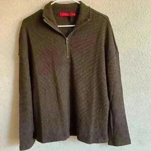 n: philanthropy waffle knit Orly Pullover Chocolate Brown NWT Women Size Small